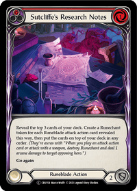 Sutcliffe's Research Notes (Red) [U-CRU154] (Crucible of War Unlimited) Unlimited Normal - POKÉ JEUX