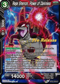 Rage Shenron, Power of Darkness (BT15-136) [Saiyan Showdown Prerelease Promos] - POKÉ JEUX