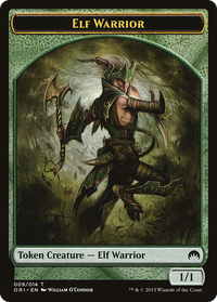 Elf Warrior Token [Magic Origins Tokens]