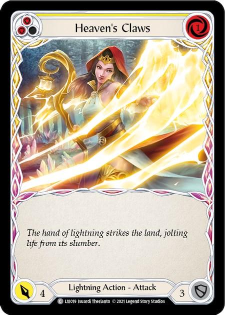 Heaven's Claws (Yellow) [LXI019] (Tales of Aria Lexi Blitz Deck) 1st Edition Normal - POKÉ JEUX