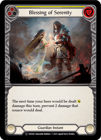 Blessing of Serenity (Yellow) [U-CRU042] (Crucible of War Unlimited) Unlimited Normal - POKÉ JEUX