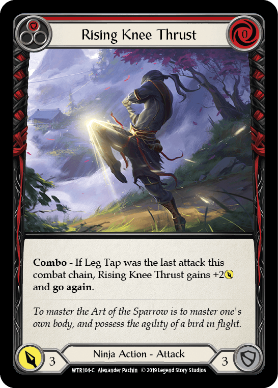 Rising Knee Thrust (Red) [WTR104-C] (Welcome to Rathe) Alpha Print Normal - POKÉ JEUX