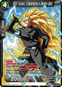 SS3 Trunks, Challenging a Demon God (BT16-108) [Realm of the Gods Prerelease Promos] - POKÉ JEUX