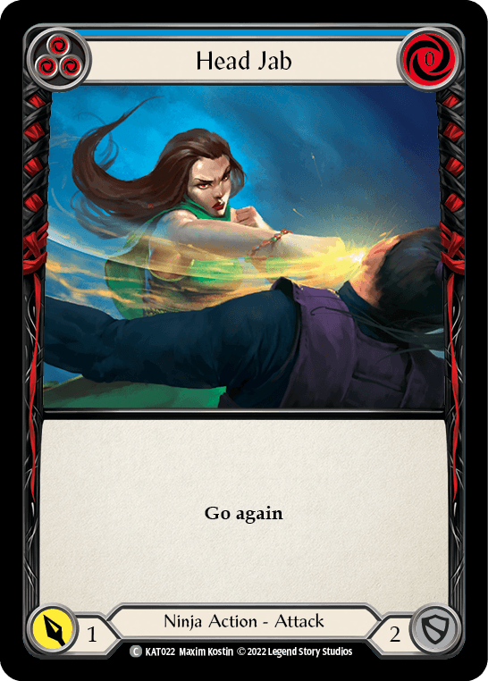 Head Jab (Blue) [KAT022] (Outsiders Katsu Blitz Deck) - POKÉ JEUX