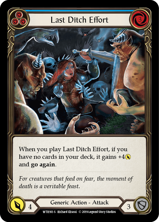 Last Ditch Effort [WTR161-S] (Welcome to Rathe) Alpha Print Normal - POKÉ JEUX