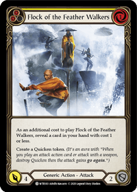 Flock of the Feather Walkers (Yellow) [U-WTR183] (Welcome to Rathe Unlimited) Unlimited Rainbow Foil - POKÉ JEUX