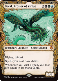 Teval, Arbiter of Virtue (Showcase) (TDM-319) - Tarkir: Dragonstorm Foil