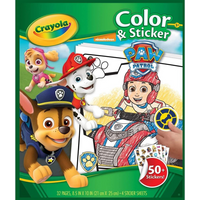 CRAYOLA - COLOURING & STICKER BOOK - PAW PATROL (Special Order)