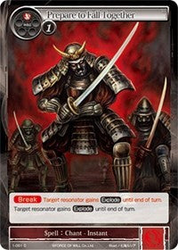 Préparez-vous à tomber ensemble (1-091) [Deck de démarrage : Loups des flammes déchaînées] 
