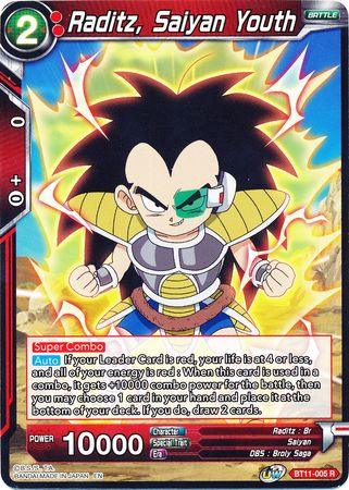 Raditz, Saiyan Youth (BT11-005) [Vermilion Bloodline] - POKÉ JEUX