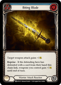 Biting Blade (Blue) [U-WTR137] (Welcome to Rathe Unlimited) Unlimited Rainbow Foil - POKÉ JEUX
