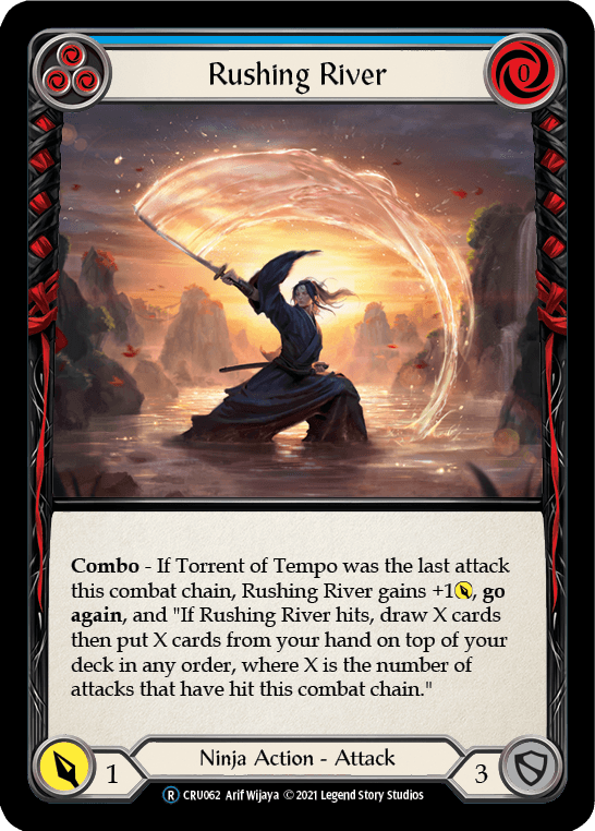 Rushing River (Blue) [U-CRU062] (Crucible of War Unlimited) Unlimited Rainbow Foil - POKÉ JEUX