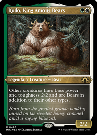 Kudo, King Among Bears (MH3-490) - Modern Horizons 3 Foil