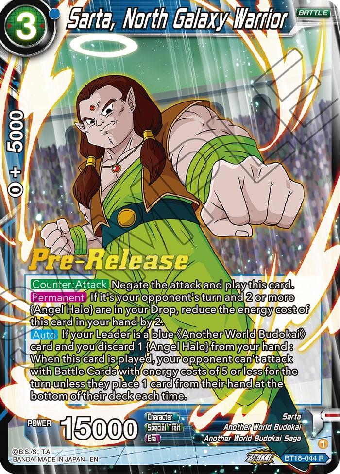 Sarta, North Galaxy Warrior (BT18-044) [Dawn of the Z-Legends Prerelease Promos] - POKÉ JEUX