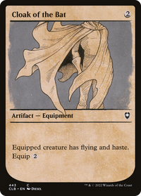 Cloak of the Bat (Showcase) [Commander Legends: Battle for Baldur's Gate]