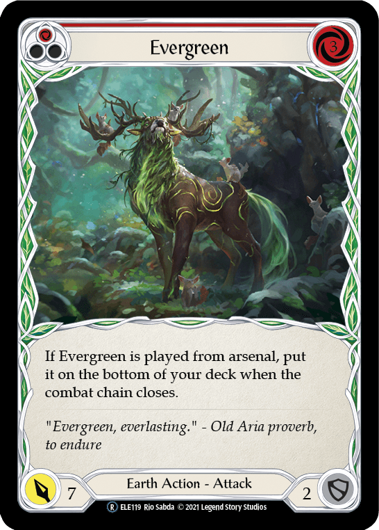 Evergreen (Red) [U-ELE119] (Tales of Aria Unlimited) Unlimited Normal - POKÉ JEUX