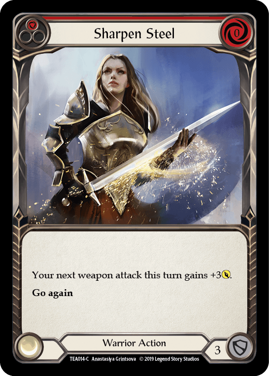 Sharpen Steel (Red) [TEA014-C] (Dorinthea Hero Deck) 1st Edition Normal - POKÉ JEUX