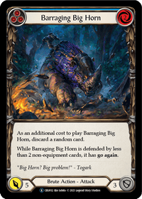 Barraging Big Horn (Blue) [U-CRU012] (Crucible of War Unlimited) Unlimited Rainbow Foil - POKÉ JEUX