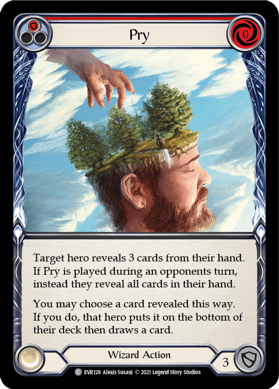Pry (Red) [EVR128] (Everfest) 1st Edition Rainbow Foil - POKÉ JEUX