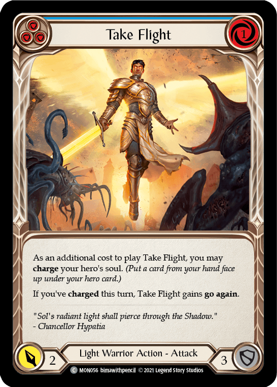 Take Flight (Blue) [MON056] (Monarch) 1st Edition Normal - POKÉ JEUX