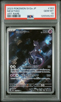 2023 POKEMON JAPANESE SV2a-POKEMON 151 #183 MEWTWO ART RARE PSA 10 #126566240
