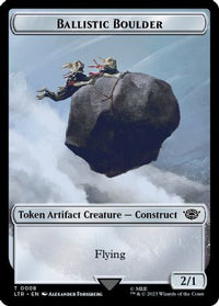 Ballistic Boulder // Food (0009) Double-Sided Token (LTR-8 // 9) - The Lord of the Rings: Tales of Middle-earth Foil