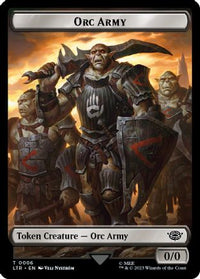 Orc Army (0006) // Food (0010) Double-Sided Token (LTR-6 // 10) - The Lord of the Rings: Tales of Middle-earth Foil