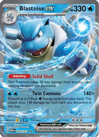 Blastoise ex (9/165) - SV Scarlet & Violet 151 Holofoil
