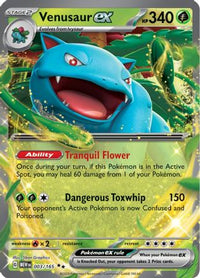 Venusaur ex (3/165) - SV Scarlet & Violet 151 Holofoil