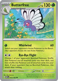 Butterfree (12/165) - SV Scarlet & Violet 151