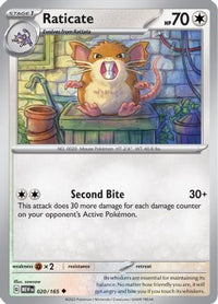 Raticate (20/165) - SV Scarlet & Violet 151