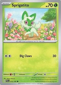 Sprigatito (Summer 2023 Collector Chest) (13/193)  - Miscellaneous Cards & Products Holofoil