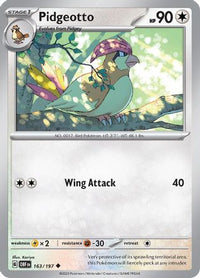 Pidgeotto (163) - SV03 Obsidian Flames