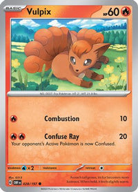 Vulpix (28) - SV03 Obsidian Flames