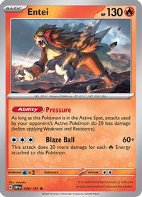 Entei (30) - SV03 Obsidian Flames Holofoil