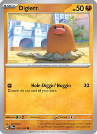 Diglett (103/197) - SV03 Obsidian Flames