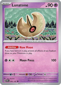 Lunatone (92) - SV03 Obsidian Flames