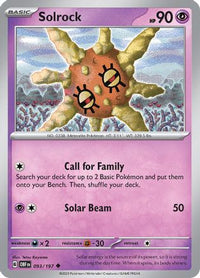 Solrock (93) - SV03 Obsidian Flames