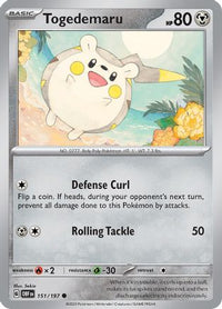 Togedemaru (151) - SV03 Obsidian Flames