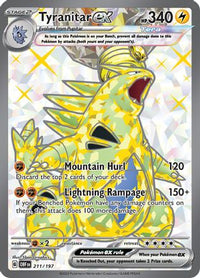 Tyranitar ex (211/197) - SV03 Obsidian Flames Holofoil