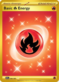 Basic Fire Energy (230/197)  - SV03 Obsidian Flames Holofoil