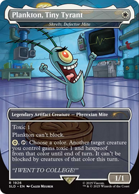 Plankton, Tiny Tyrant - Shrelv, Defector Mite (SLD-1926) - Secret Lair Drop Series Foil