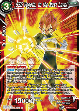 SSG Vegeta, to the Next Level (Uncommon) (BT13-022) [Supreme Rivalry] - POKÉ JEUX
