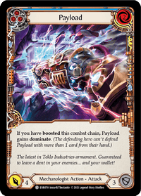 Payload (Blue) [EVR078] (Everfest) 1st Edition Rainbow Foil - POKÉ JEUX