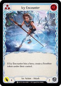 Icy Encounter (Blue) [ELE159] (Tales of Aria) 1st Edition Rainbow Foil - POKÉ JEUX