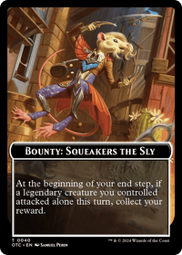 Bounty: Squeakers the Sly // Bounty Rules Double-Sided Token [Outlaws of Thunder Junction Commander Tokens] - POKÉ JEUX