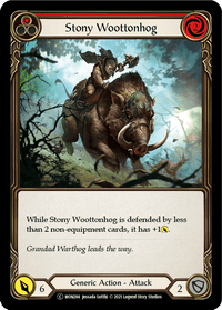 Stony Woottonhog (Red) [U-MON284-RF] (Monarch Unlimited) Unlimited Rainbow Foil - POKÉ JEUX