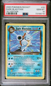 DARK BLASTOISE #20 1st Edition PSA 10 Cert #73198716