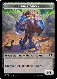 Eldrazi Spawn // Emblem - Ob Nixilis of the Black Oath Double-Sided Token (CMM-3 // 52) - Commander Masters Foil