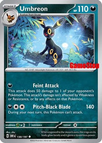 Umbreon (GameStop Exclusive) (130/197)  - Miscellaneous Cards & Products Reverse Holofoil